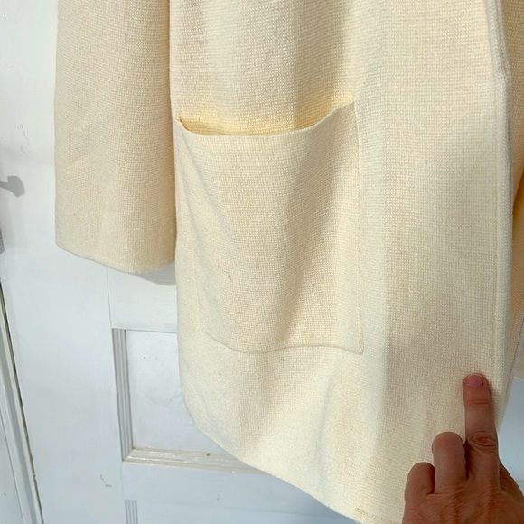 J. Crew 365 Sophie Open Front Sweater Blazer in Cream - Size XL - Picture 9 of 13